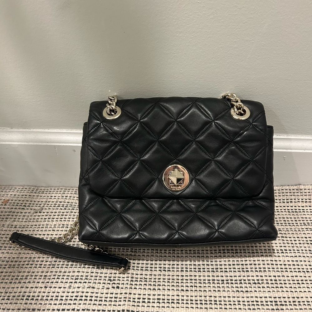 Kate Spade Black Quilted Leather Bag
